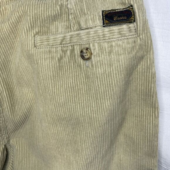 BUGLE BOY CO Pants Corduroy Pleated Cuffed Skater 90s Mens 32M Beige Tan 30x30 - Picture 9 of 11